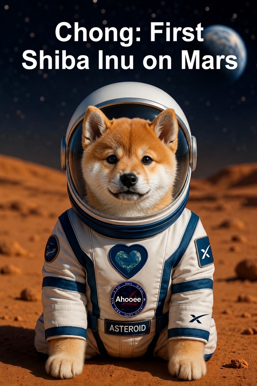 Chong imagined as the first Doge in space in an astronaut suit
